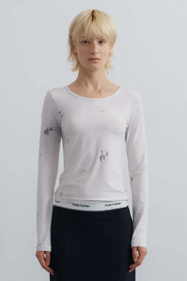 Painting Slim Top_Dusty Grey