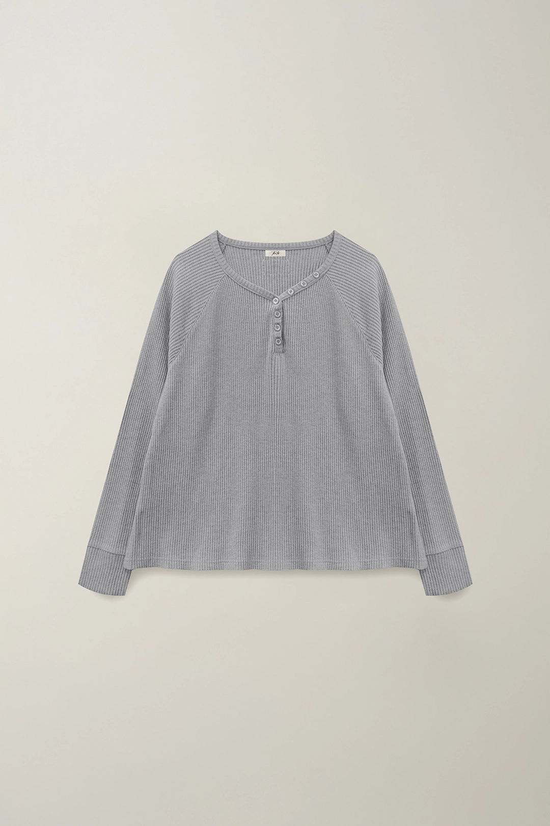 더티스 BUTTON BOXY WAFFLE T-SHIRT_TT5S214MG 상품 이미지 3