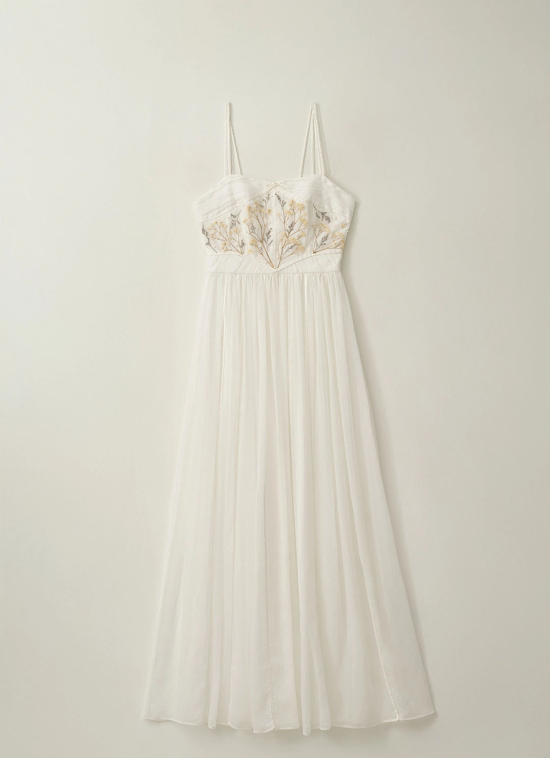 더티스 Baby\'s Breath Pearl Chiffon Dress (Ivory) 상품 이미지 3