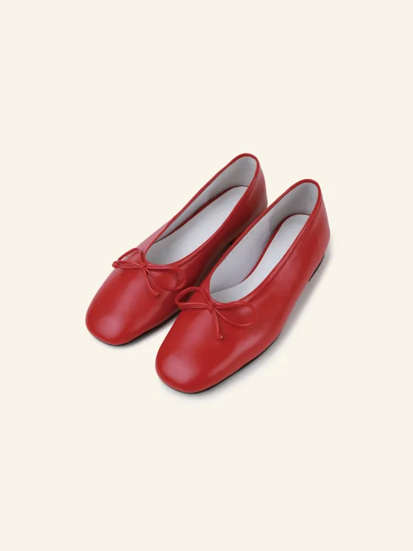 MACARON ribbon flat  / 레드