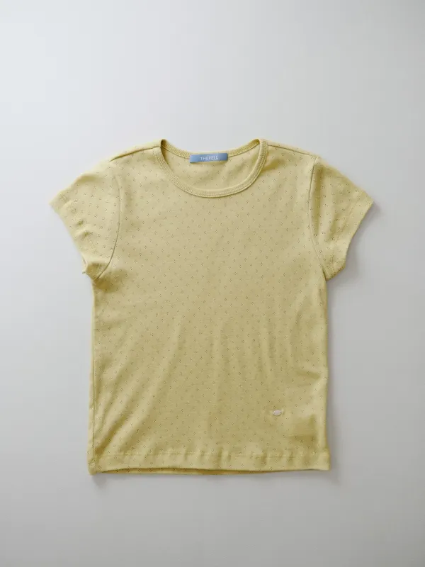 Jacquard T-shirt  *( 3 colors )