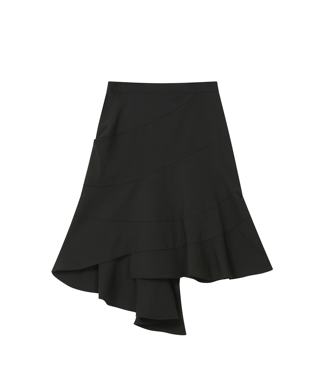 미세키서울 Diagonal midi skirt BLACK 상품 이미지 3