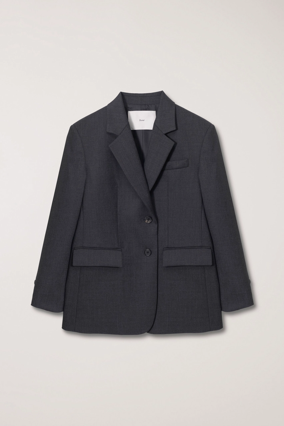 던스트 ESSENTIAL 2 BUTTON WOOL BLAZER MELANGE GREY_UDJA6C202G2 상품 이미지 1
