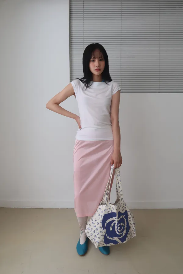 BOAT NECK CAP SLEEVE T-SHIRT_WHITE