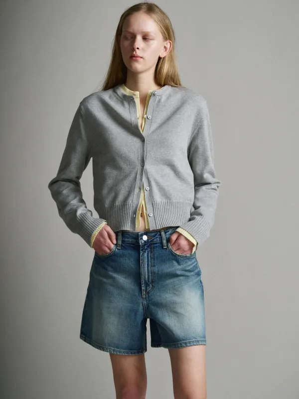 [일부옵션 3차 6/25예약배송] 클래식 데님 쇼츠_brushed indigo