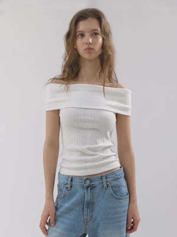 fairy off shoulder top (white)