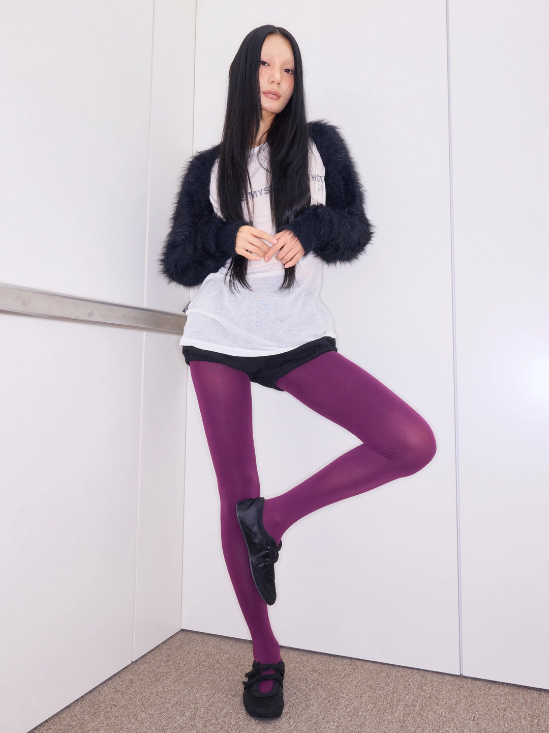 미스테리어스호텔 [10.06 예약 출고] [3차] CROP FUR BOLERO - BLACK 상품 이미지 2