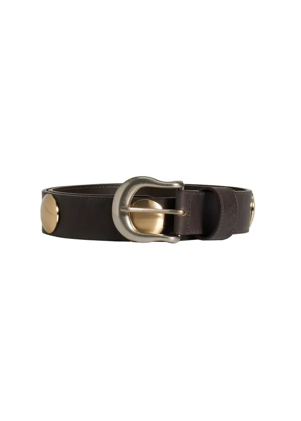 Ida Leather Belt / Gold