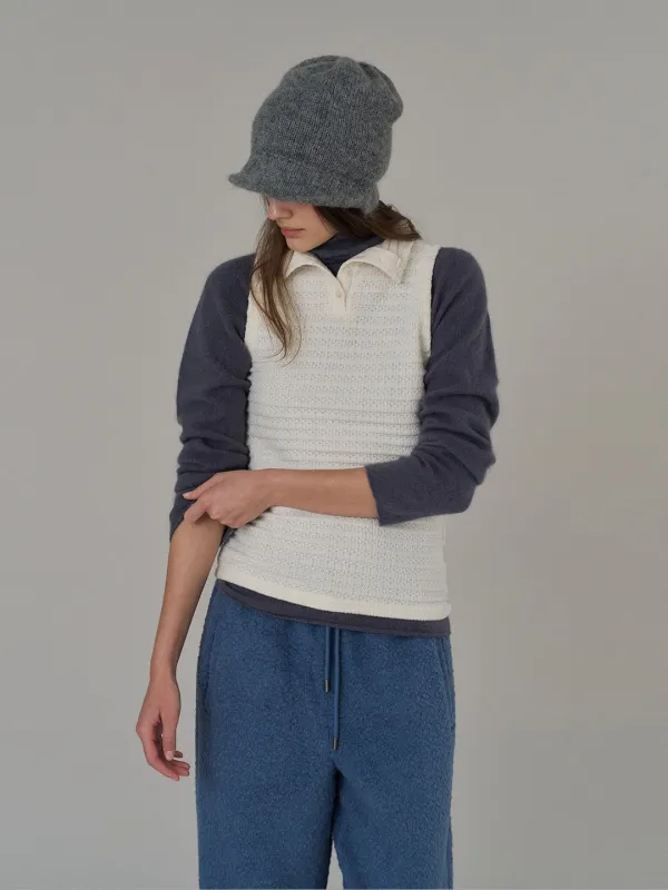 Winter Turtle Sleeveless T_Ivory