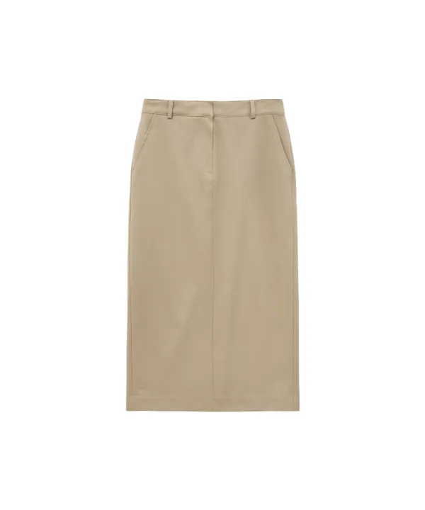 P3258 오버사이즈 맥시 스커트_Beige