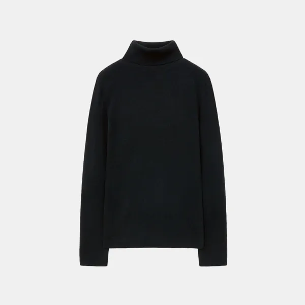 SIKN2155 컴포트 슬림 터틀넥 니트_Black