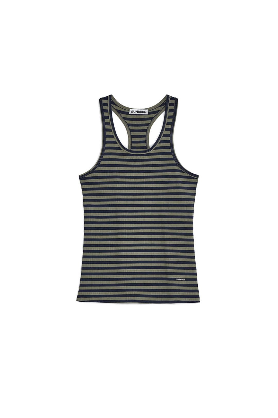 썬번프로젝트 EASY BACK DETAIL SLEEVELESS TOP, KHAKI 상품 이미지 1