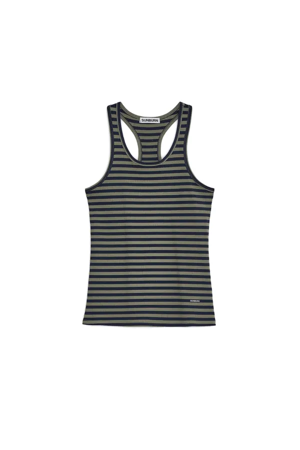 EASY BACK DETAIL SLEEVELESS TOP, KHAKI