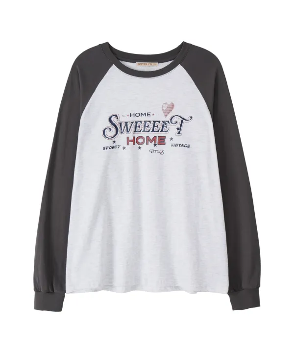 Cardio Raglan Long Sleeve-Charcoal