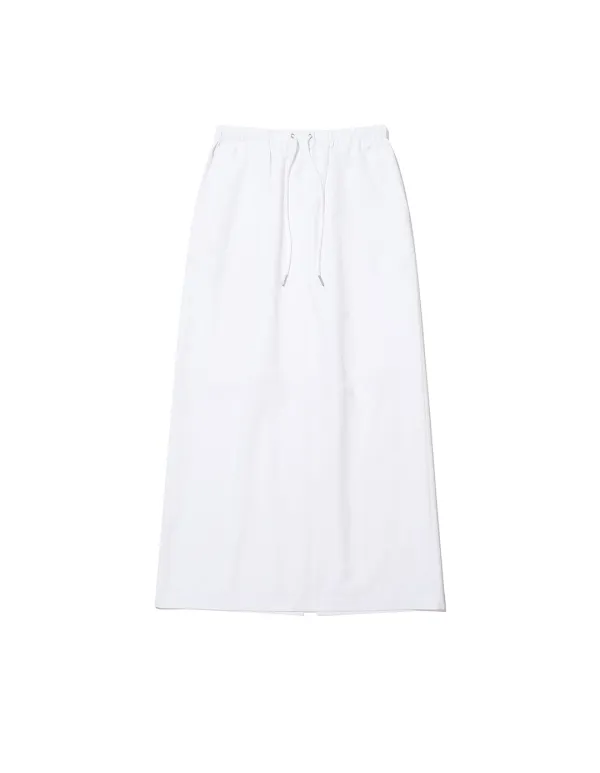 String Long Skirt White