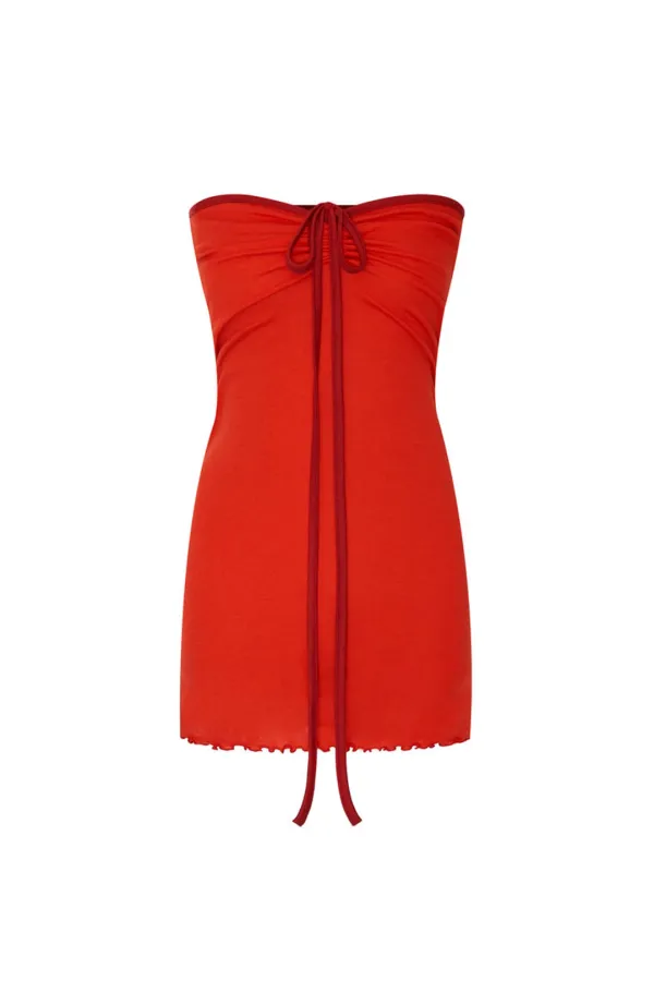 TUBE MINI DRESS (RED)