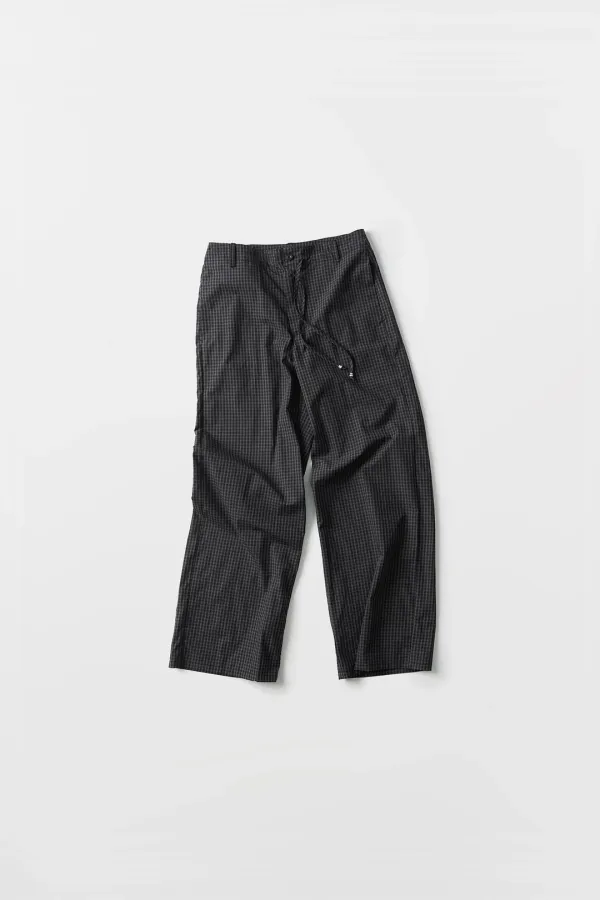 Straight Drawstring Pants (black)