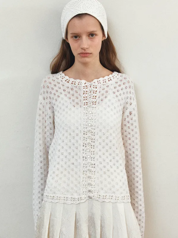 TIS SKASHI KNIT CARDIGAN_IVORY