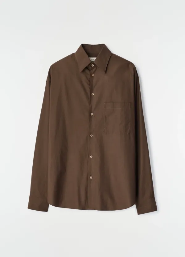 REGULAR SHIRT IN WASHED COTTON SILK
