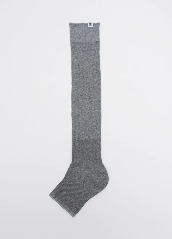 (SC-0050)RIBBED KNEE WARMMER SOCKS