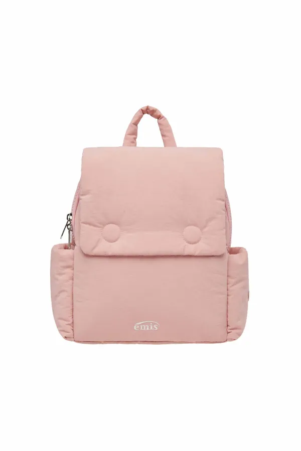 NYLON PADDED BACKPACK-PINK