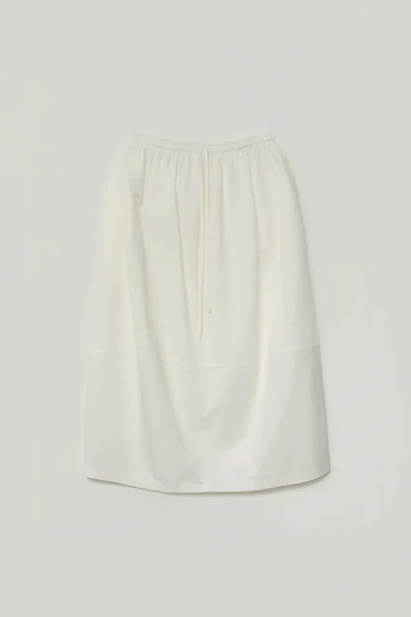 BOVEN BALLOON LONG SKIRT_IVORY