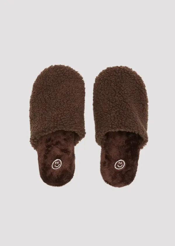 SOFT ROOM SHOES LOVE BROWN