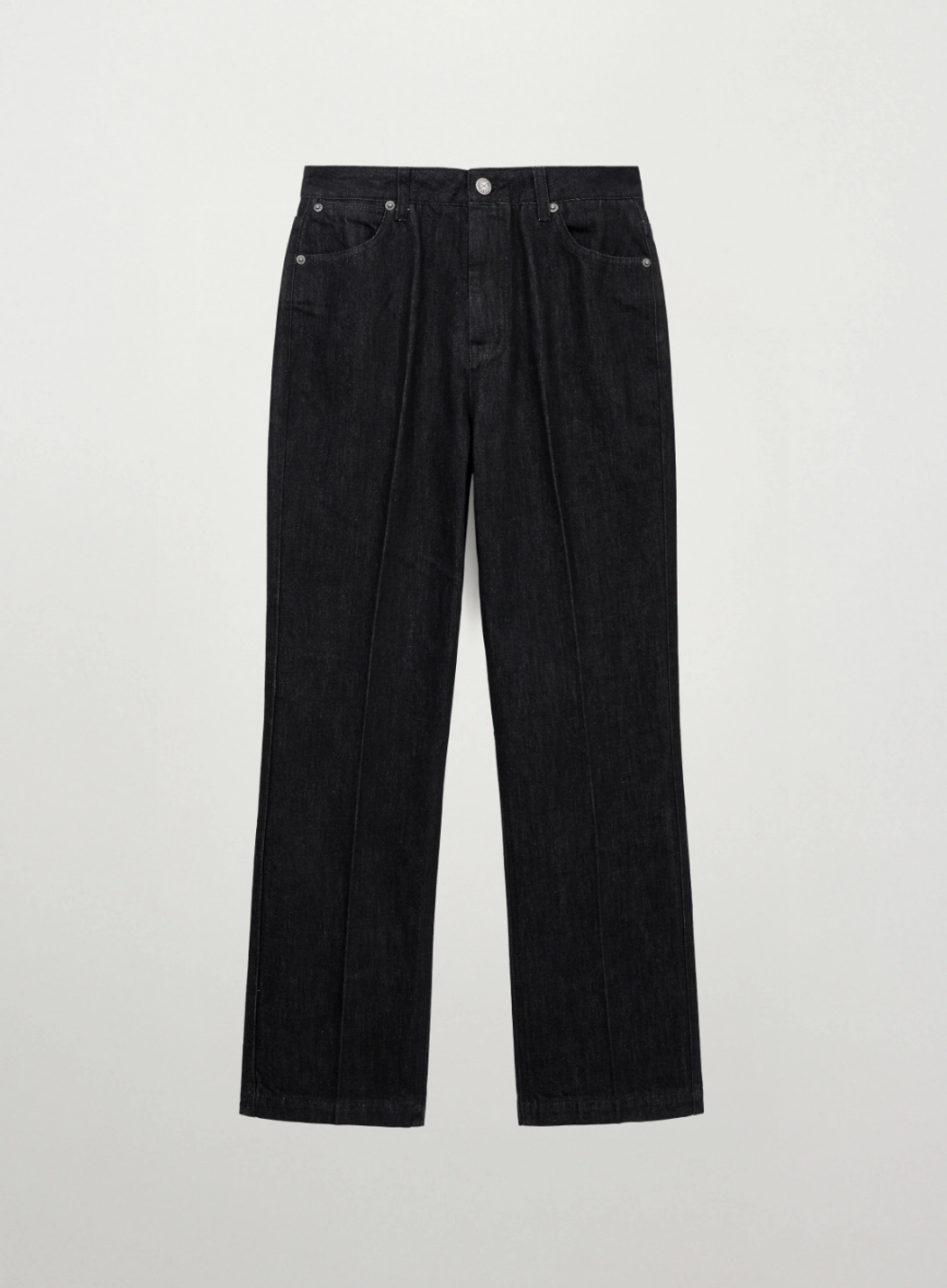 세터 (W) Classic Nonfade Straight Denim Pants - Black 상품 이미지 1