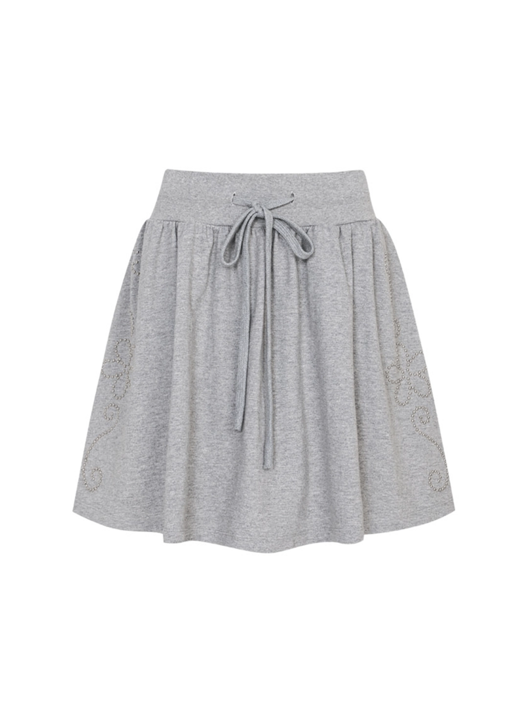 루루서울 Western Stud Skirt (Light Gray) 상품 이미지 1