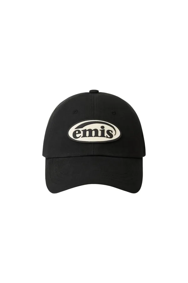 RUBBER PATCH BALL CAP-BLACK