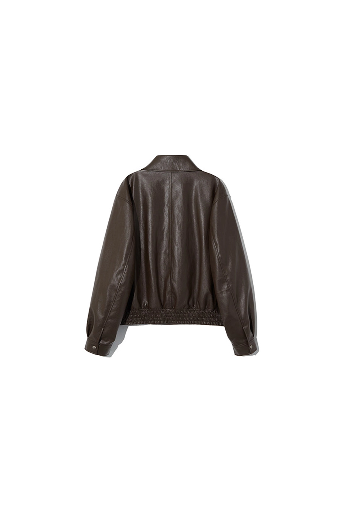 르917 FAUX LEATHER ZIP BLOUSON [BROWN] 상품 이미지 1