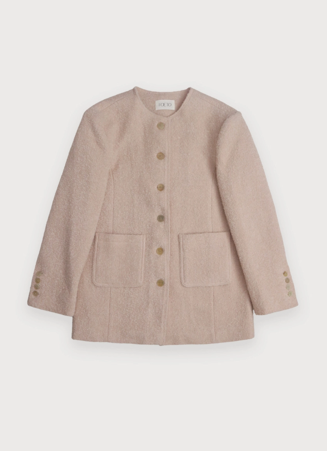 포에토 MAGNOLIA OVERFIT TWEED JACKET - PINK 상품 이미지 2