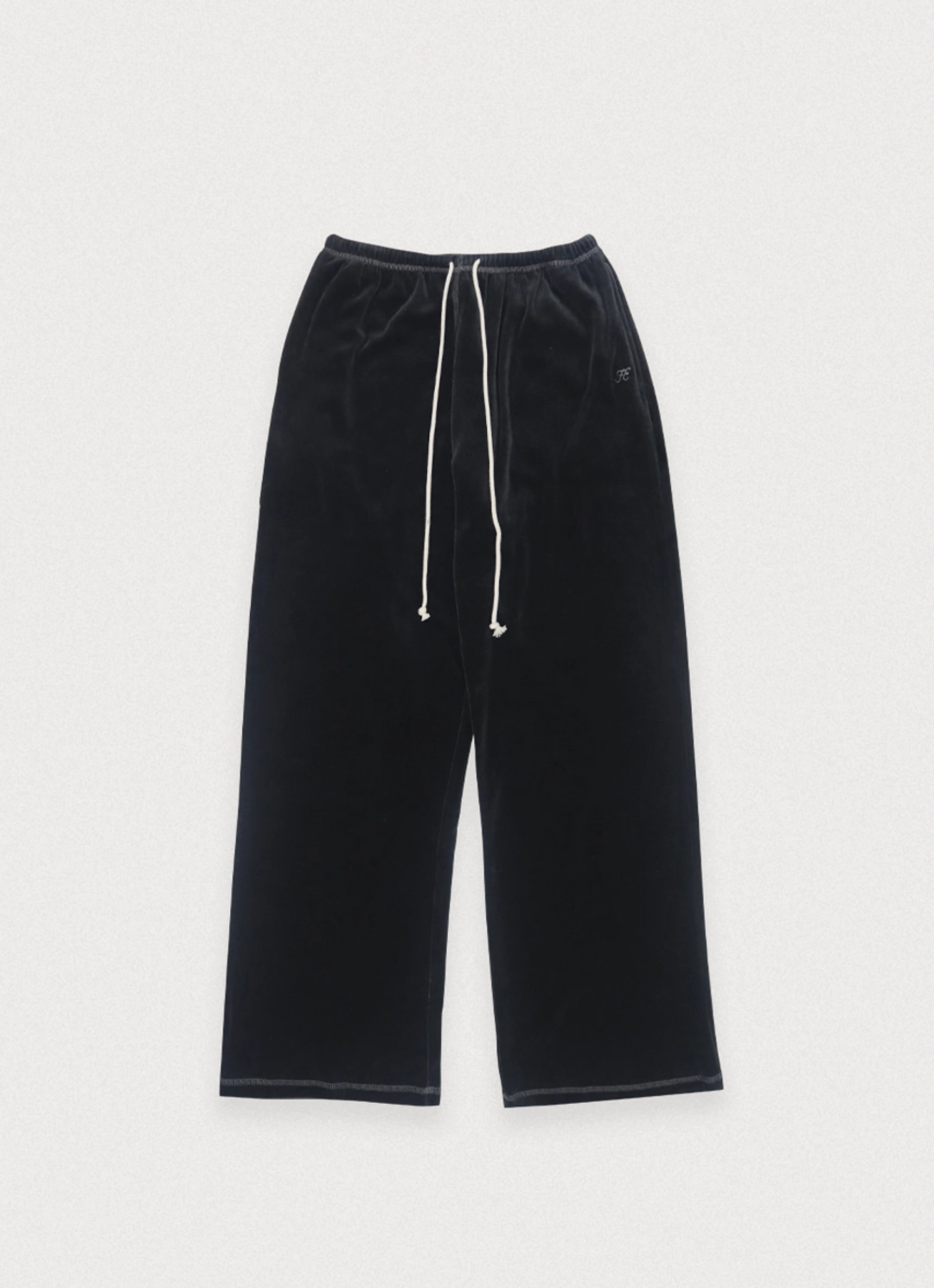 포에토 LOUNGE VELOUR PANTS - CHARCOAL 상품 이미지 3