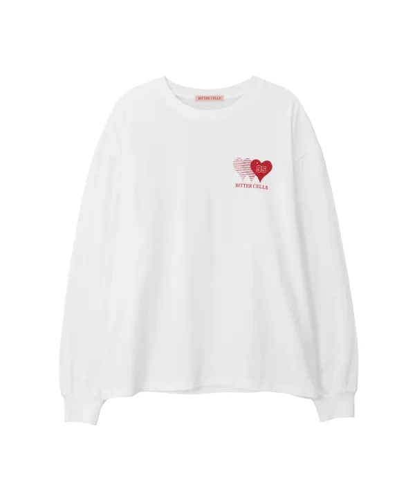 Sporty Heart Long Sleeve-Ivory