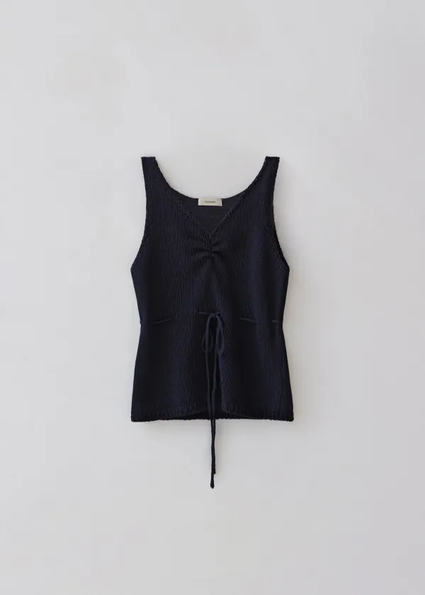 Vienne sleeveless top (navy)
