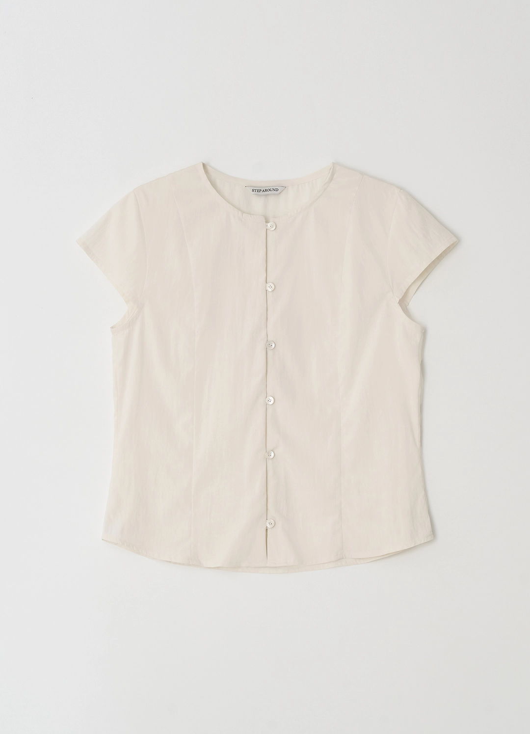 스텝어라운드 [3차] Cap sleeve blouse_IVORY 상품 이미지 3