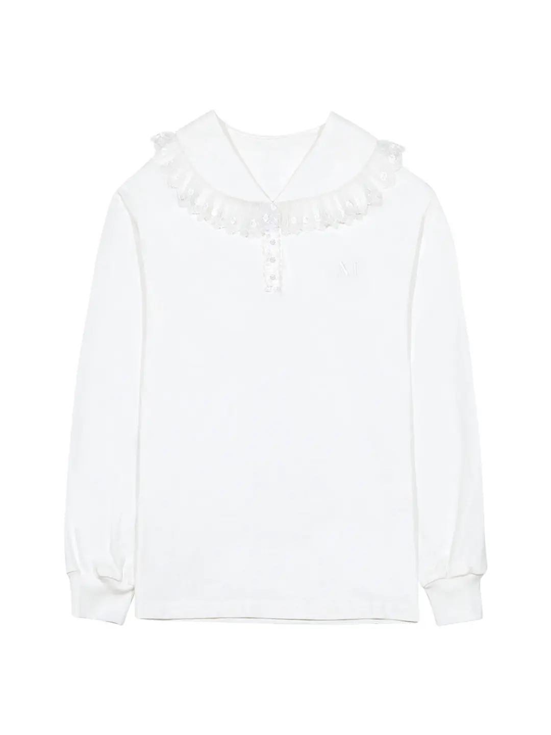 마가린핑거스 LACE SAILOR T-SHIRT (WHITE) 상품 이미지 3