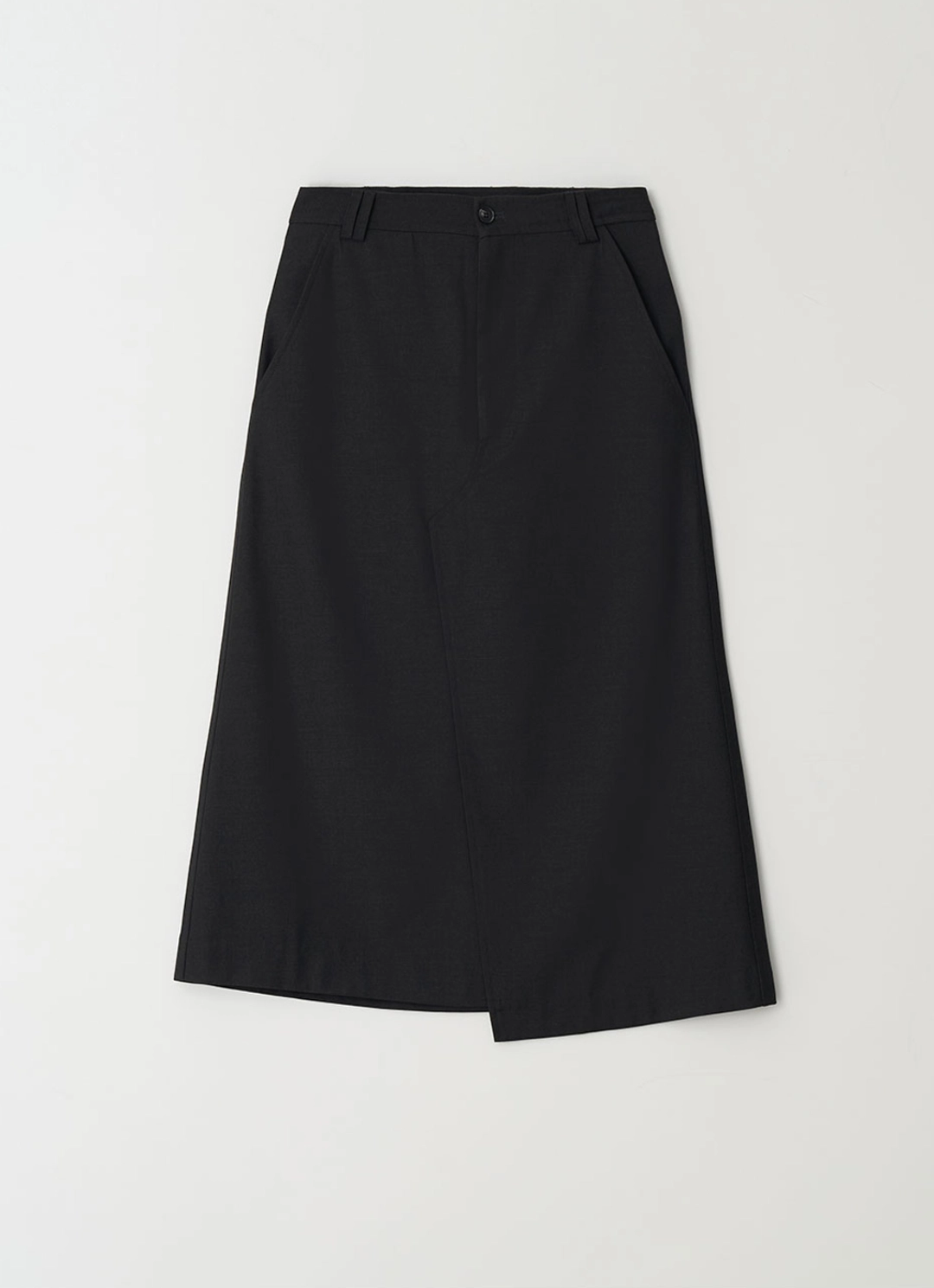 더라이 Semi Unbalance Skirt(Charcoal) 상품 이미지 3