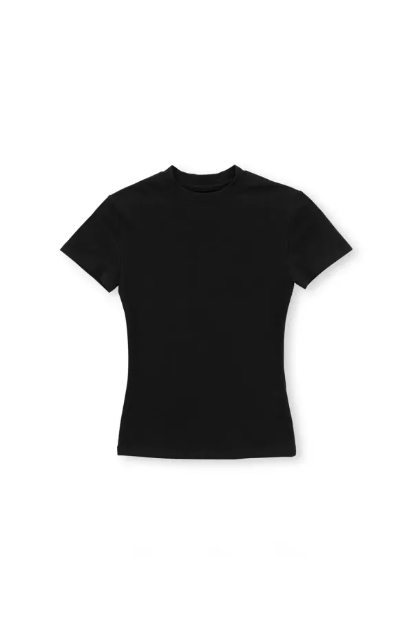 W Shrunk T Shirt, Black