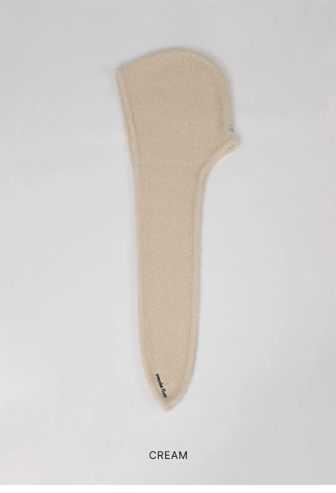 오버듀플레어 KNIT HOODED MUFFLER_CREAM 상품 이미지 3