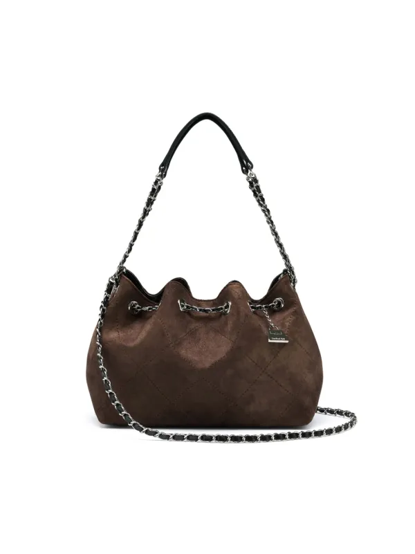 Dimmie bag Suede  choco [12시 이전 결제 시 바로배송]
