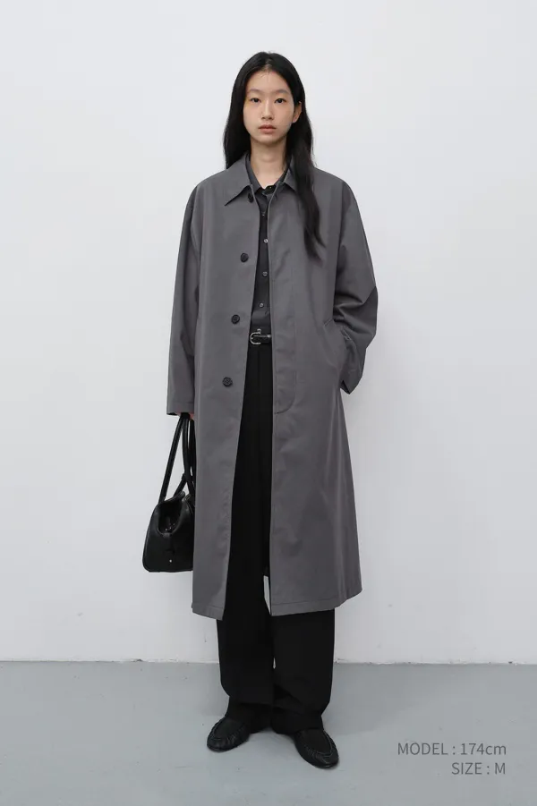 UNISEX REFINED MAC COAT ASH GREY_UDTR6C102G2