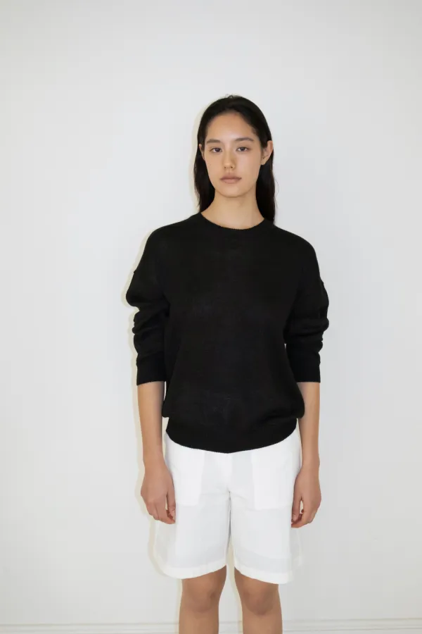 Paper Round Knit (Black)