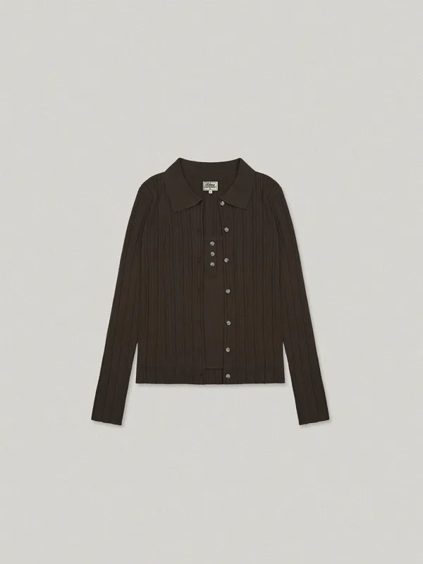 Foret Collar Cardigan Set - Brown포레트 카라 가디건 세트