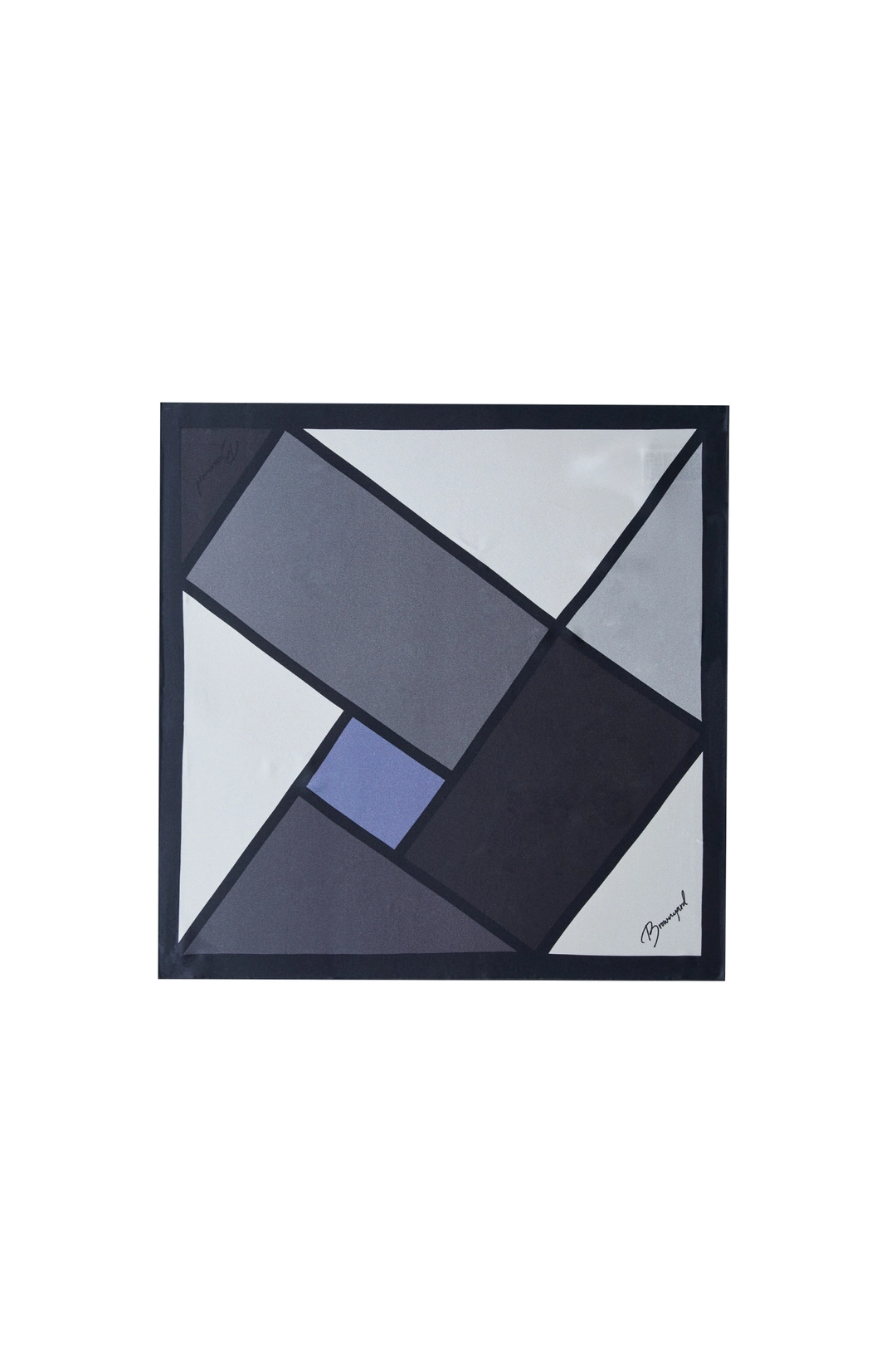 브라운야드 Square Scarf, Blue 상품 이미지 2