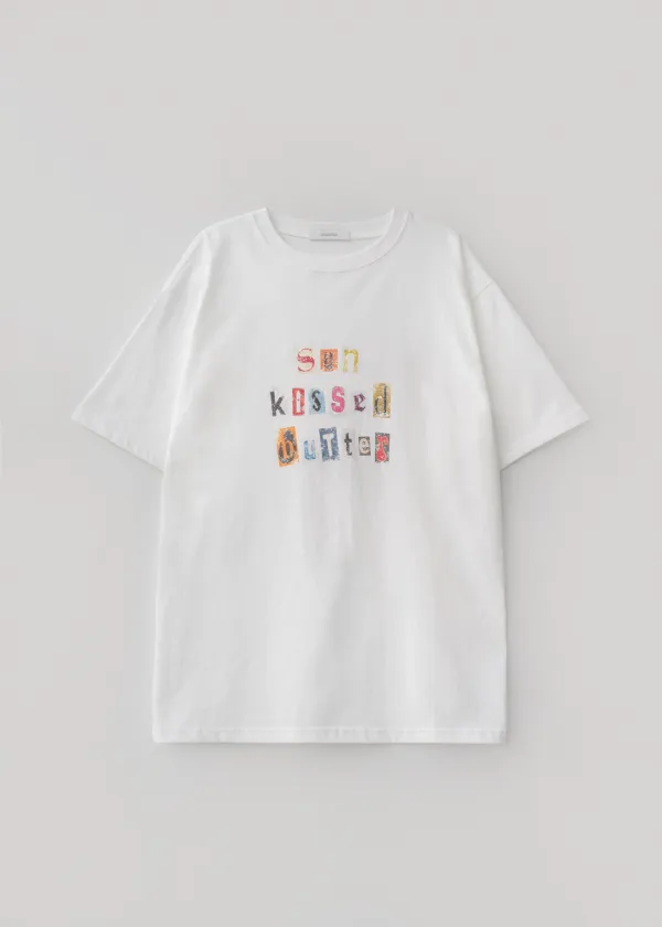 Ransom note half tee (white)