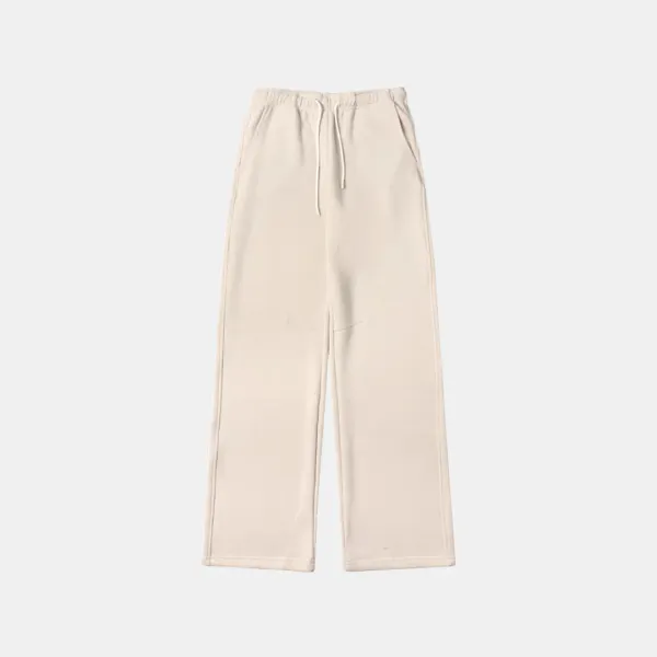 SIPT7144 소프트 다트 스웻 팬츠_Light beige