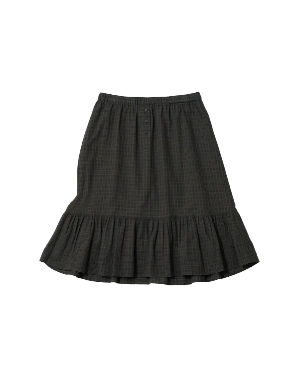 [online exclusive]noah shirring skirt (brown)