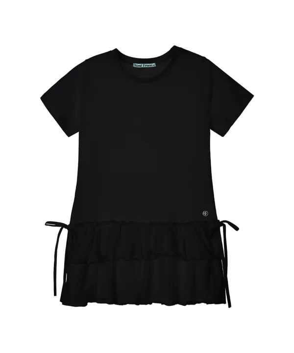 Cancan Layered T-shirt [Black]