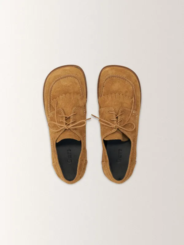 SUEDE TESSLE LOAFER [ CAMEL ]